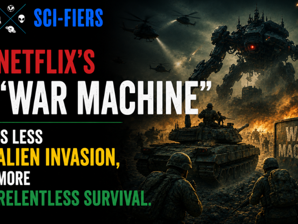 Netflix’s “War Machine” is less alien invasion, more relentless survival